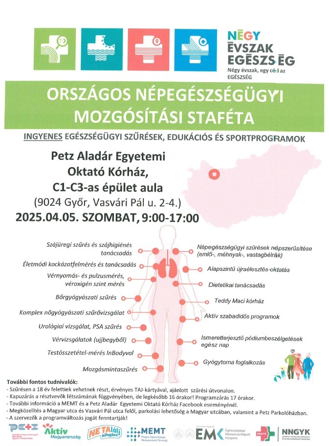 Ingyenes Egészségügyi szűrések